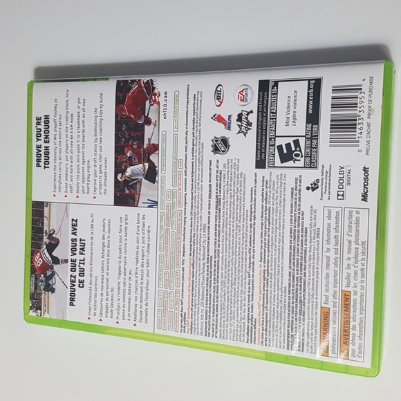 NHL 10 Xbox 360 Game with Case and Manual Untested - Picture 6 of 10